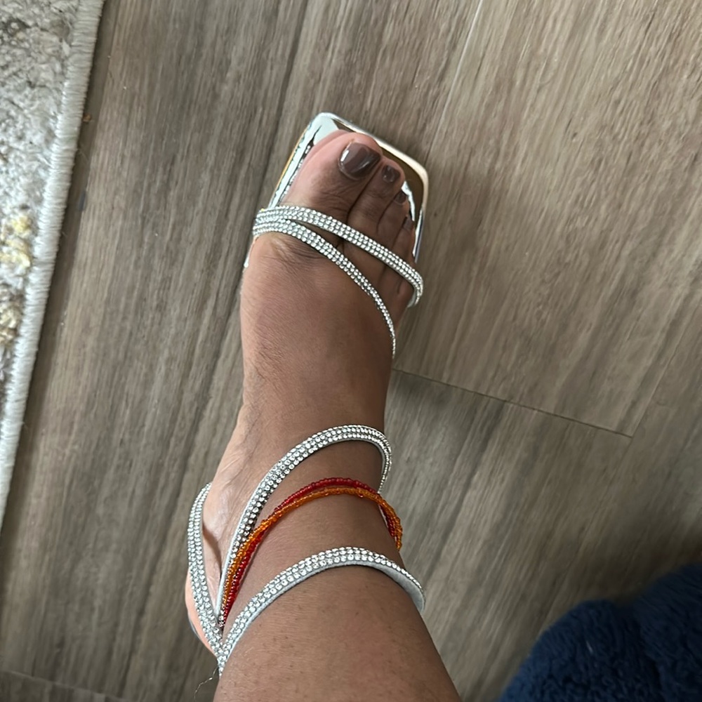 Beautiful silver heels